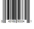 Barcode Image for UPC code 043168503341