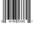 Barcode Image for UPC code 043168533621