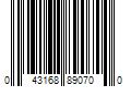 Barcode Image for UPC code 043168890700