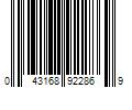 Barcode Image for UPC code 043168922869