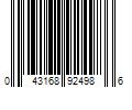 Barcode Image for UPC code 043168924986