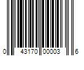 Barcode Image for UPC code 043170000036