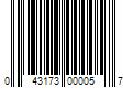 Barcode Image for UPC code 043173000057