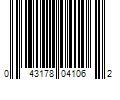 Barcode Image for UPC code 043178041062