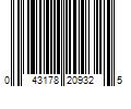 Barcode Image for UPC code 043178209325