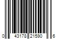 Barcode Image for UPC code 043178215906