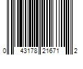 Barcode Image for UPC code 043178216712