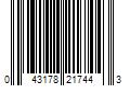 Barcode Image for UPC code 043178217443