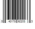 Barcode Image for UPC code 043178922033