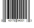 Barcode Image for UPC code 043178940013