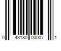 Barcode Image for UPC code 043180000071