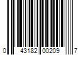 Barcode Image for UPC code 043182002097