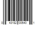 Barcode Image for UPC code 043182005401