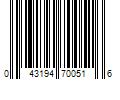 Barcode Image for UPC code 043194700516. Product Name: Scunci U Got This Polybands  Clear  500 Ct