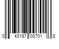 Barcode Image for UPC code 043197007018