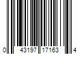 Barcode Image for UPC code 043197171634. Product Name: Zenith Better Homes & Gardens Rust-Resistant Adjustable Steel Shower Caddy  2 Shelf  Matte Black