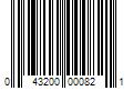 Barcode Image for UPC code 043200000821