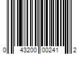 Barcode Image for UPC code 043200002412