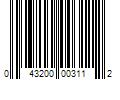 Barcode Image for UPC code 043200003112