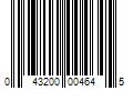 Barcode Image for UPC code 043200004645