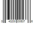 Barcode Image for UPC code 043200005376