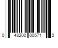 Barcode Image for UPC code 043200005710