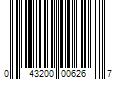 Barcode Image for UPC code 043200006267