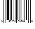 Barcode Image for UPC code 043200007646