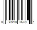 Barcode Image for UPC code 043200007691