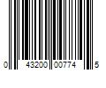 Barcode Image for UPC code 043200007745