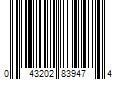 Barcode Image for UPC code 043202839474