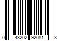 Barcode Image for UPC code 043202920813