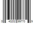 Barcode Image for UPC code 043202997709