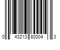 Barcode Image for UPC code 043213800043