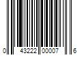 Barcode Image for UPC code 043222000076