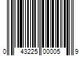 Barcode Image for UPC code 043225000059