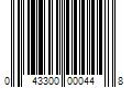 Barcode Image for UPC code 043300000448