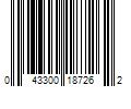 Barcode Image for UPC code 043300187262