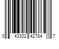 Barcode Image for UPC code 043302427847