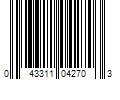 Barcode Image for UPC code 043311042703