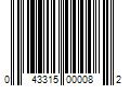 Barcode Image for UPC code 043315000082