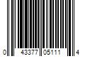 Barcode Image for UPC code 043377051114