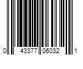 Barcode Image for UPC code 043377060321