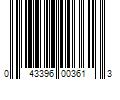 Barcode Image for UPC code 043396003613