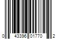 Barcode Image for UPC code 043396017702