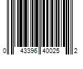 Barcode Image for UPC code 043396400252