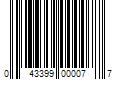 Barcode Image for UPC code 043399000077