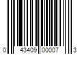 Barcode Image for UPC code 043409000073