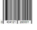 Barcode Image for UPC code 04341212800016