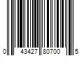 Barcode Image for UPC code 043427807005